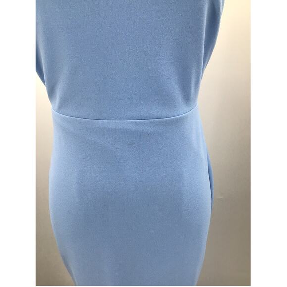 LULU'S SZ S Light Blue Stunning Enchantment Backless Trumpet Hem Maxi Dress B57 - Picture 5 of 11